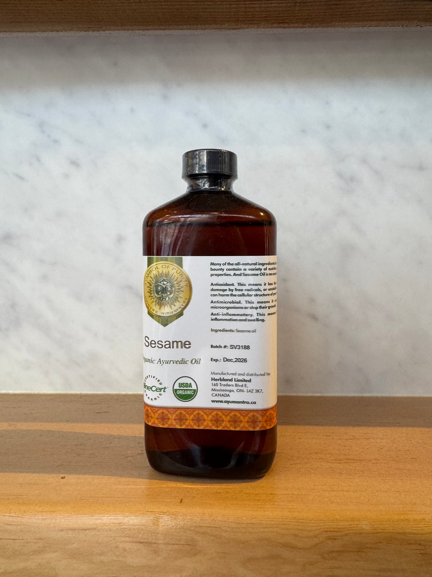 Sesame Oil (Sesamum Indicum)