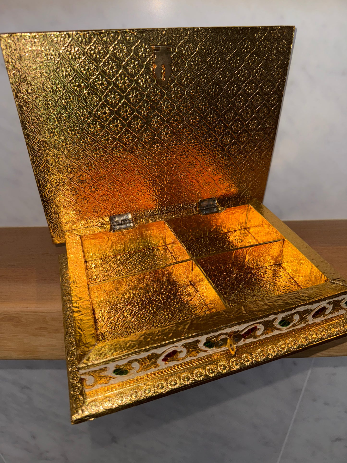 Peacock Meenakari Gift Box