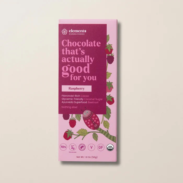 Elements 70% Organic Dark Chocolate - Raspberry