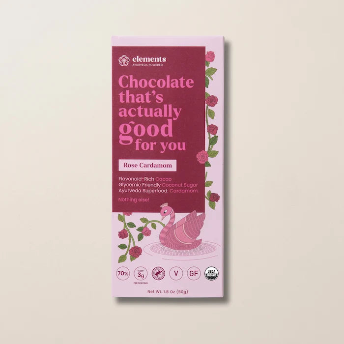 Elements 70% Dark Chocolate - Rose Cardamom