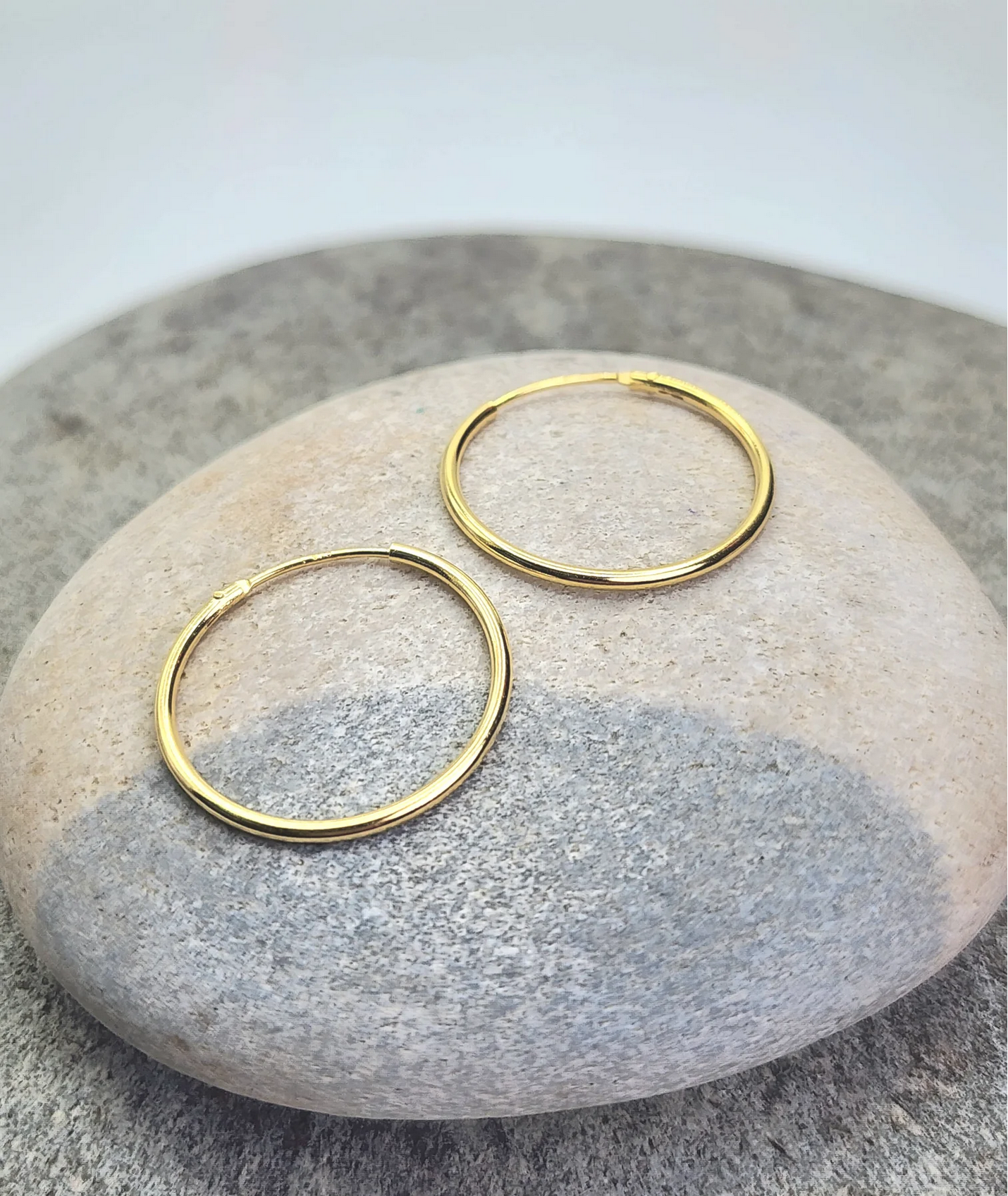 Bali Hoop Earrings - 15K Gold Vermeil