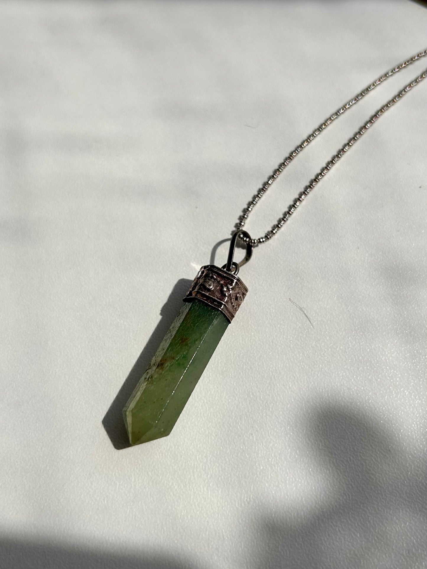 Crystal Pendant with Chain