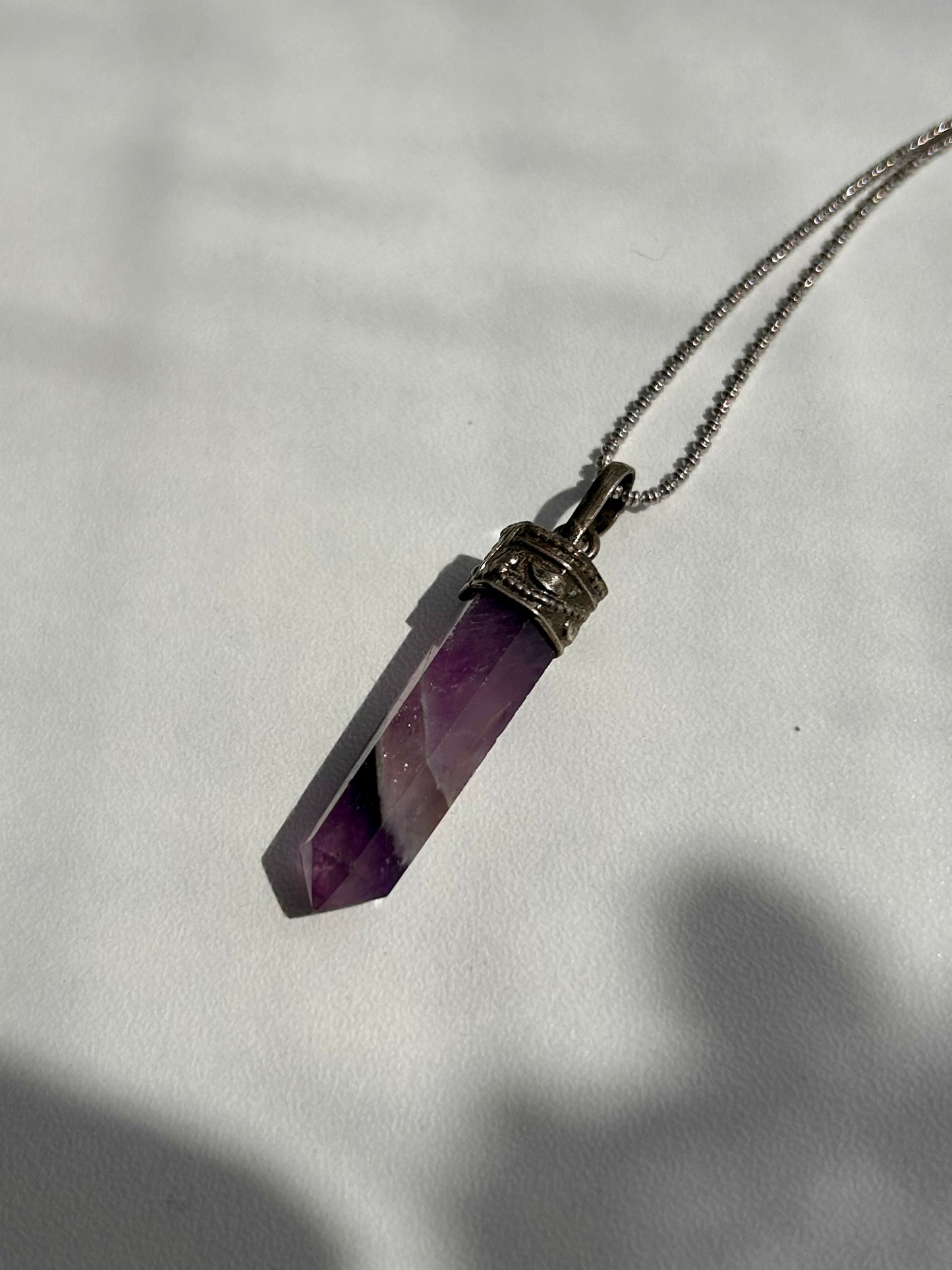 Crystal Pendant with Chain