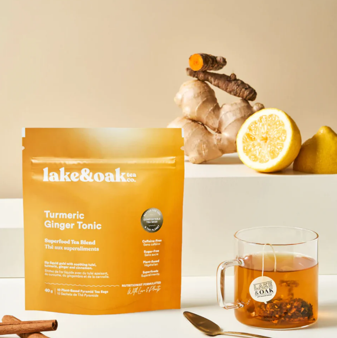 Turmeric Ginger Tonic - Superfood Tea