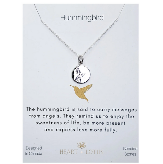 Hummingbird Necklace Sterling Silver