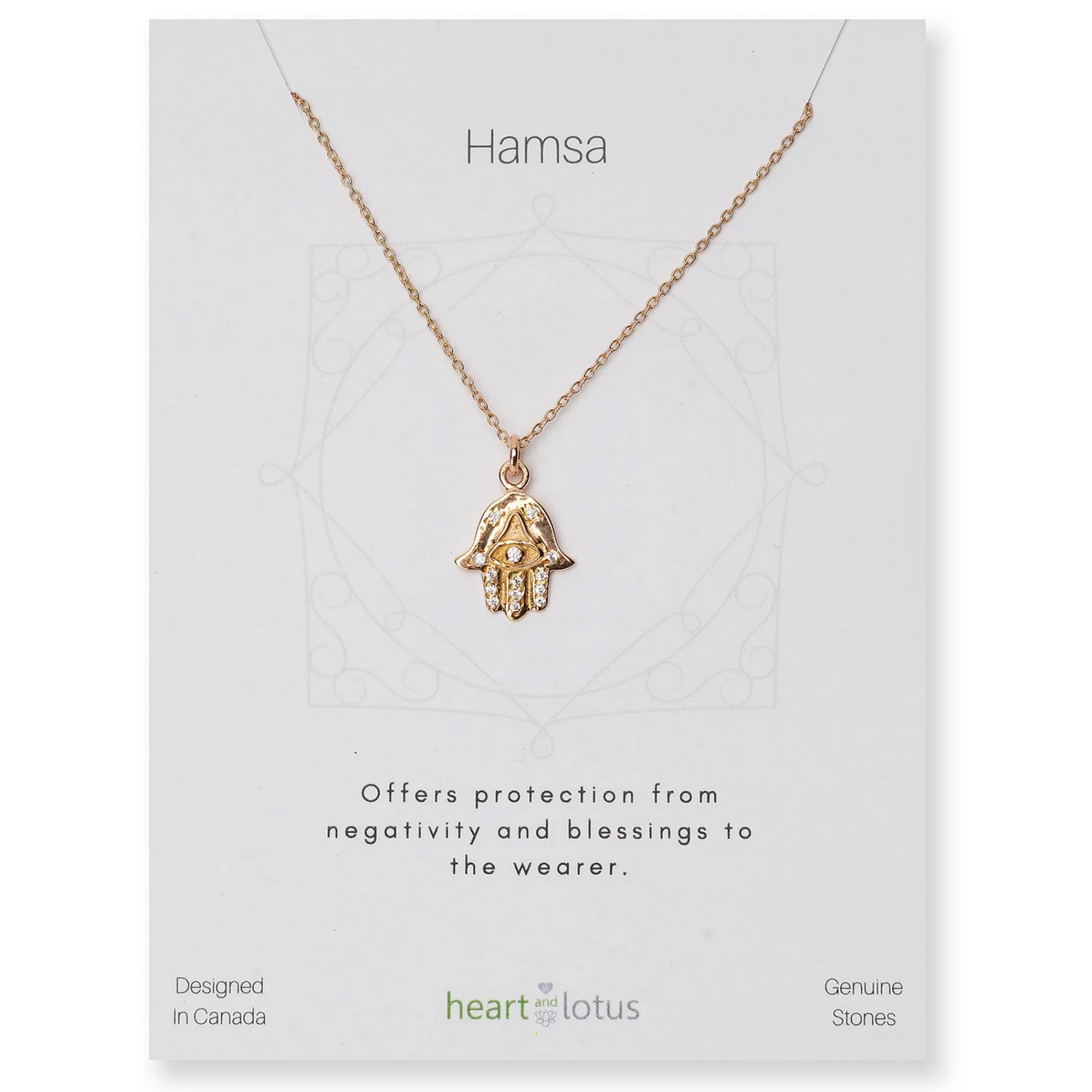 Hamsa Necklace 14K Gold Vermeil